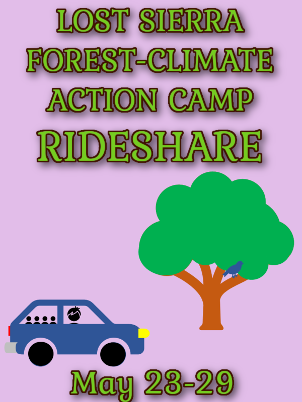 Rideshare to Lost Sierra Action Camp 